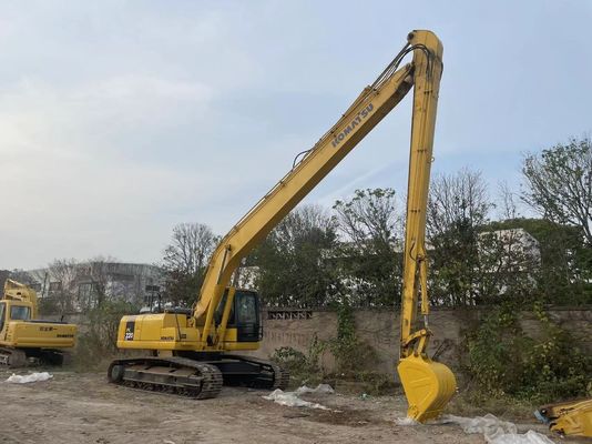 در اصل ژاپن استفاده شده Komatsu Excavator PC220-7 Crawler با بازوی 18 متری
