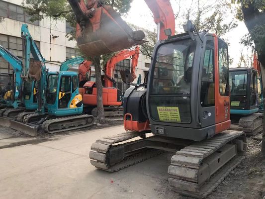 ژاپن استفاده شده حفاری ZX75US-3 انرژی کارآمد Hitachi Crawler Excavator
