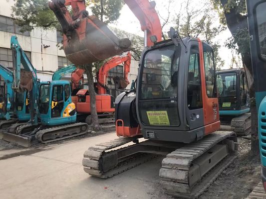 ژاپن استفاده شده حفاری ZX75US-3 انرژی کارآمد Hitachi Crawler Excavator