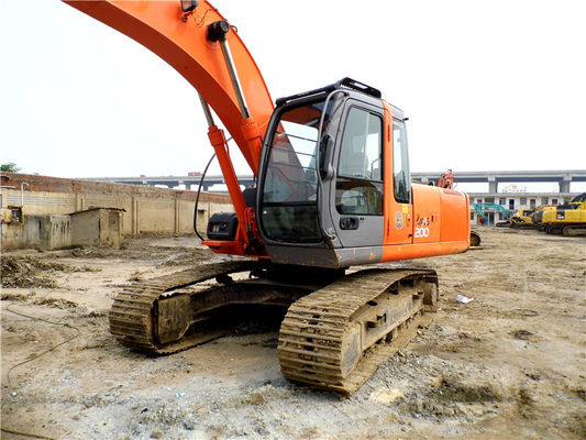 رنگ اصلی استفاده شده هیتاشی ZX200-3G Excavator Crawler در حالت خوب