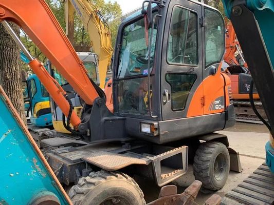 حفاری چرخ دوسان DX60W استفاده شده در حالت عالی/ حفاری چرخ دوسان مینی استفاده شده برای فروش