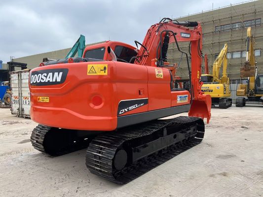 کرولر نصب شده DX150-9C استفاده شده Doosan Excavator اصلی کره همه کاره