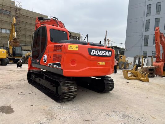 کرولر نصب شده DX150-9C استفاده شده Doosan Excavator اصلی کره همه کاره