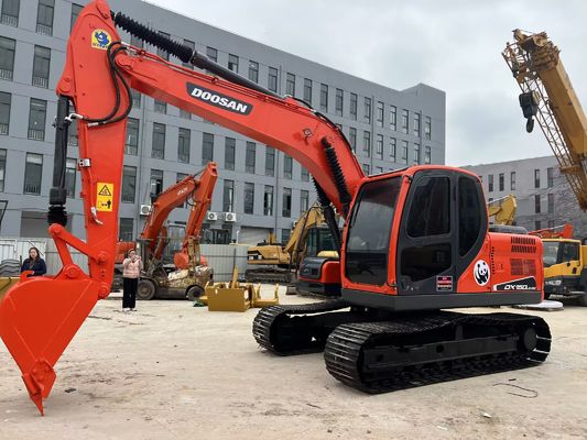 کرولر نصب شده DX150-9C استفاده شده Doosan Excavator اصلی کره همه کاره