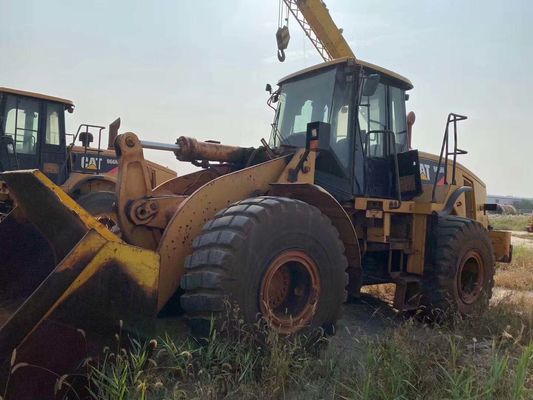 966H رنگ اصلی استفاده شده Caterpillar چرخ بارگیری در وضعیت خوب