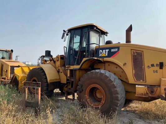 966H رنگ اصلی استفاده شده Caterpillar چرخ بارگیری در وضعیت خوب