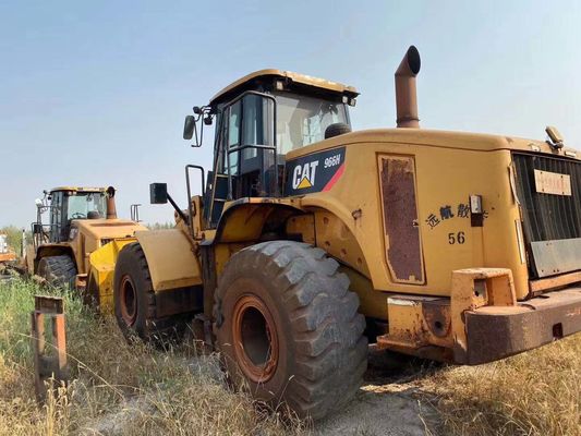 966H رنگ اصلی استفاده شده Caterpillar چرخ بارگیری در وضعیت خوب