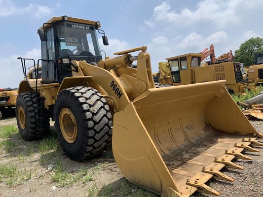 کم صدا 966H استفاده شده CAT چرخ بارگذاری کارایی بالا با موتور CAT