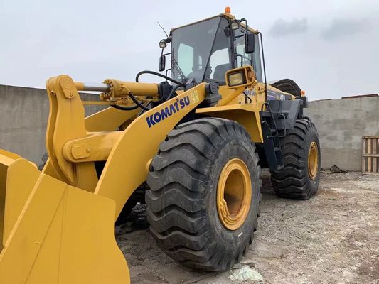 رنگ دوباره استفاده شده چرخ بارگذاری Komatsu WA470-6 بارگذاری دست دوم