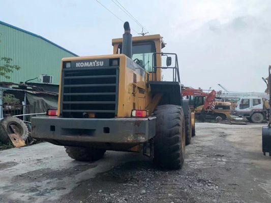 کار سنگین استفاده شده Komatsu چرخ بارگیری WA500-3 طولانی مدت انرژی کارآمد
