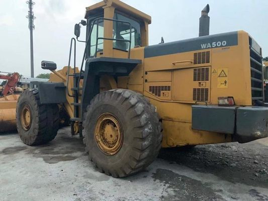 کار سنگین استفاده شده Komatsu چرخ بارگیری WA500-3 طولانی مدت انرژی کارآمد