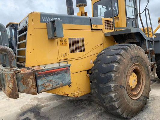 رنگ اصلی استفاده شده کاماتسو WA470-3 چرخ بارگیری در وضعیت عالی