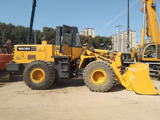 ژاپن WA380-3 استفاده شده Komatsu چرخ بارگیری طولانی مدت نگهداری آسان