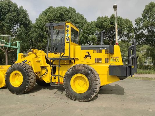 دستگاه بارگیری چرخ های ژاپنی اصلی کاماتسو WA320-3 دستگاه بارگیری چرخ های قبلی ژاپنی