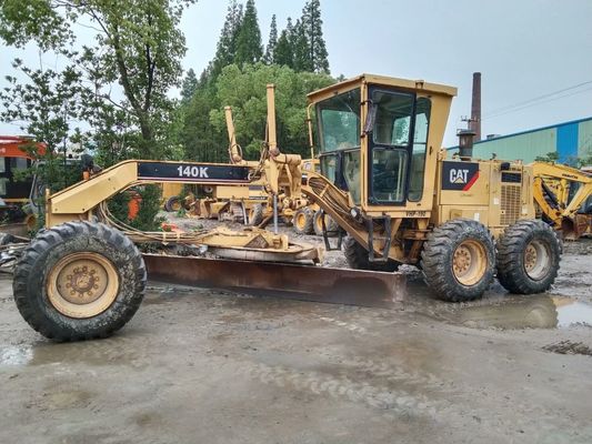 اصلی ایالات متحده آمریکا 140K استفاده شده CAT Motor Grader بهره وری سوخت بالا