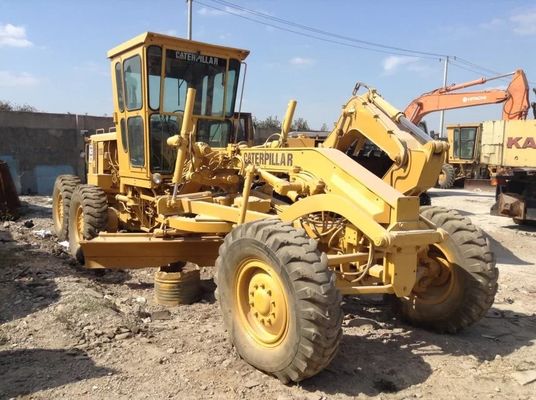 کار سنگین 12G استفاده شده Caterpillar Motor Grader کاهش سر و صدا کار آسان