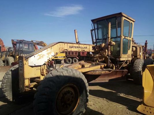 کار سنگین 12G استفاده شده Caterpillar Motor Grader کاهش سر و صدا کار آسان