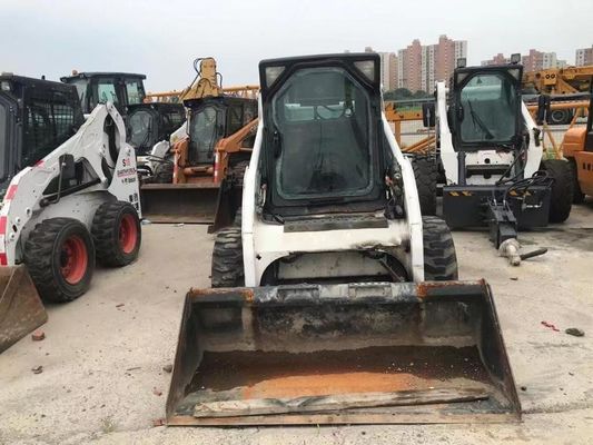 رنگ اصلی S185 استفاده شده Bobcat Skid Loaders ایمنی عملیات در وضعیت خوب