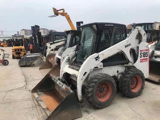 رنگ اصلی S185 استفاده شده Bobcat Skid Loaders ایمنی عملیات در وضعیت خوب