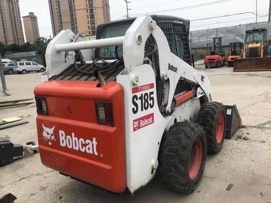 رنگ اصلی S185 استفاده شده Bobcat Skid Loaders ایمنی عملیات در وضعیت خوب