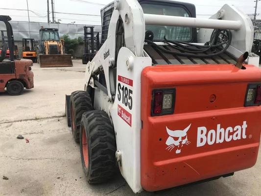 رنگ اصلی S185 استفاده شده Bobcat Skid Loaders ایمنی عملیات در وضعیت خوب