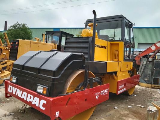 Dynapac CC421 استفاده شده رول جاده ای دو دورن رول جاده ای بهره وری بالا سوئد