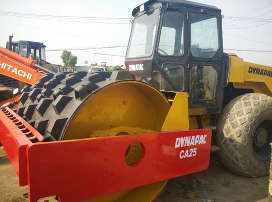 استفاده شده CA25 Dynapac تک درام رول کار با پای گوسفند