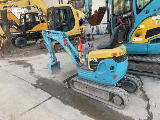 Kubota U10-3 مینی حفاری استفاده شده در داخل کار ماشین حفاری دست دوم