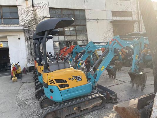 رنگ اصلی استفاده شده Kobelco Excavator U17 کارایی بالا برای کار در داخل خانه
