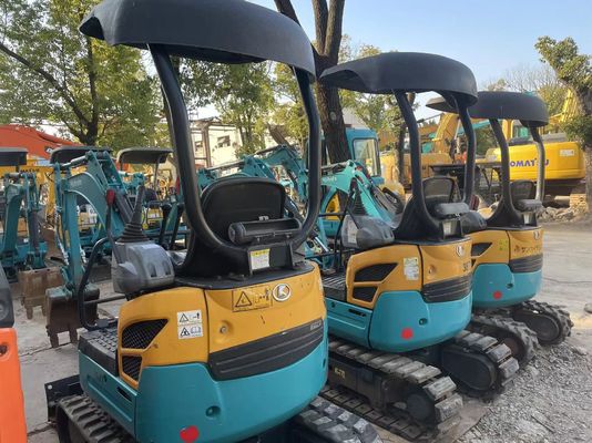 رنگ اصلی استفاده شده Kobelco Excavator U17 کارایی بالا برای کار در داخل خانه