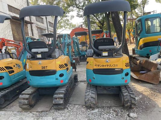 رنگ اصلی استفاده شده Kobelco Excavator U17 کارایی بالا برای کار در داخل خانه