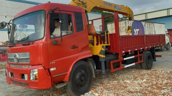 8 تن XCMG SQS200-4 کامیون نصب شده جرثقیل استفاده شده با کامیون DongFeng سال 2019