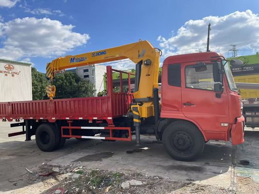 8 تن XCMG SQS200-4 کامیون نصب شده جرثقیل استفاده شده با کامیون DongFeng سال 2019