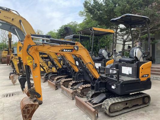 استفاده شده SANY SY16C مینی Excavator عملکرد صاف برای کار در باغ