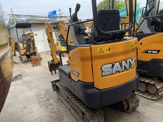 استفاده شده SANY SY16C مینی Excavator عملکرد صاف برای کار در باغ