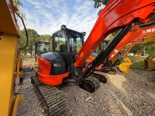 رنگ دوباره رنگ استفاده شده Kubota KX163-5 مینی خزنده حفاری در شرایط عالی / Kubota حفاری با موتور EPA و بازوی سوئیچ