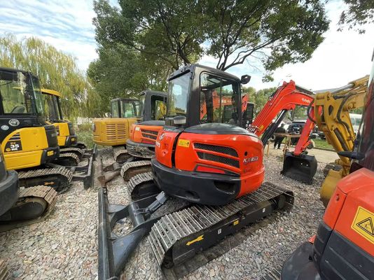 رنگ دوباره رنگ استفاده شده Kubota KX163-5 مینی خزنده حفاری در شرایط عالی / Kubota حفاری با موتور EPA و بازوی سوئیچ