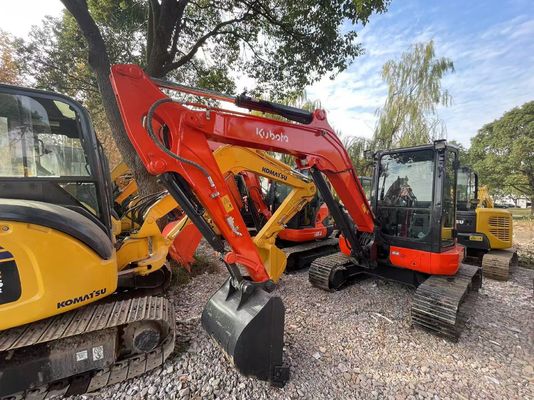 رنگ دوباره رنگ استفاده شده Kubota KX163-5 مینی خزنده حفاری در شرایط عالی / Kubota حفاری با موتور EPA و بازوی سوئیچ