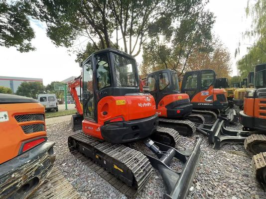 رنگ دوباره رنگ استفاده شده Kubota KX163-5 مینی خزنده حفاری در شرایط عالی / Kubota حفاری با موتور EPA و بازوی سوئیچ