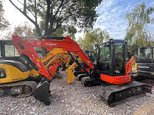 رنگ دوباره رنگ استفاده شده Kubota KX163-5 مینی خزنده حفاری در شرایط عالی / Kubota حفاری با موتور EPA و بازوی سوئیچ