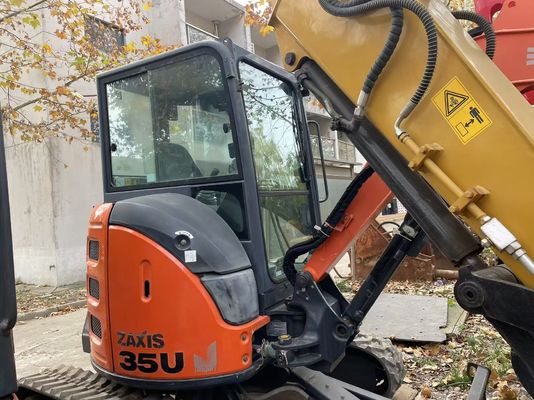 کاوشگر مینی ژاپنی اصلی استفاده شده Hitachi ZX35U-5N در وضعیت عالی/کاوشگر مینی ژاپنی استفاده شده با بازوی سوئیچ و موتور EPA