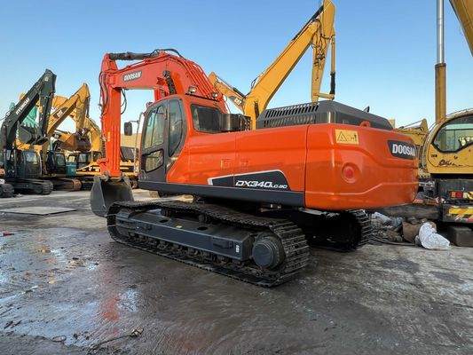 رنگ رو دوباره رنگ کن استفاده شده Doosan DX340LC-9C Crawler Excavator در حالت عالی