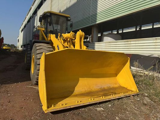 رنگ دوباره رنگ WA470-3 استفاده شده Komatsu چرخ بارگیری برای ساخت و ساز خاورمیانه