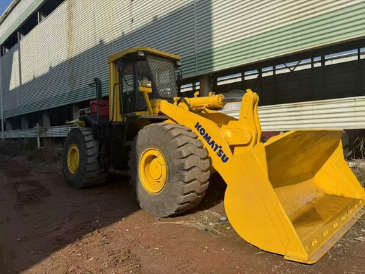 رنگ دوباره رنگ WA470-3 استفاده شده Komatsu چرخ بارگیری برای ساخت و ساز خاورمیانه