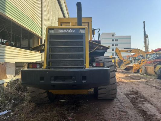 رنگ دوباره رنگ WA470-3 استفاده شده Komatsu چرخ بارگیری برای ساخت و ساز خاورمیانه