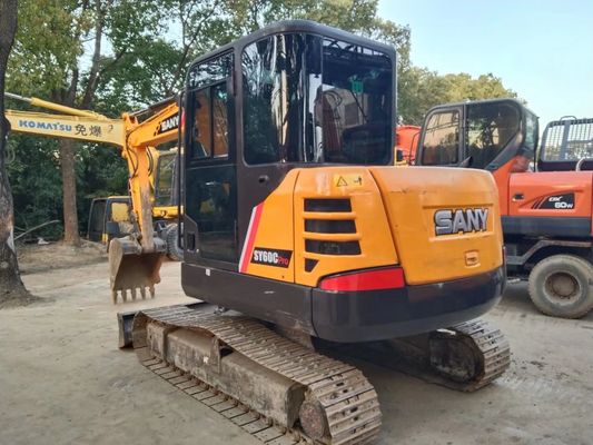 2020 سال استفاده شده SANY SY60C-9 مینی کاوشگر خزنده رنگ اصلی