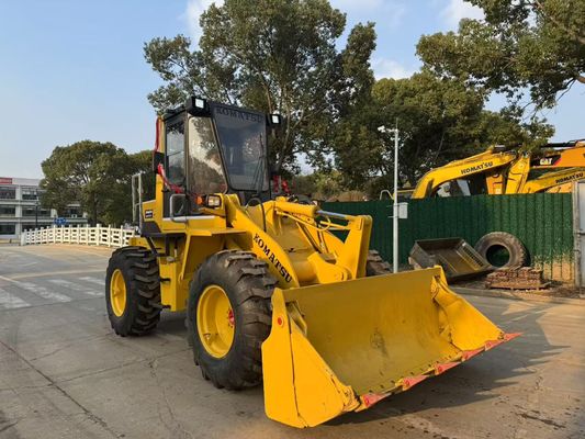 اصلی ژاپن استفاده شده کاماتسو WA100-1 چرخ بارگیری کار در باغ