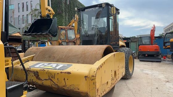 رنگ اصلی استفاده شده Caterpillar CS-683E تک درام رولر جاده ای در وضعیت عالی