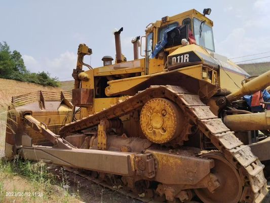 رنگ اصلی استفاده شده Caterpillar D11R بلدوزر با ریپر هیدرولیک