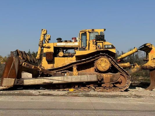 رنگ اصلی استفاده شده Caterpillar D11R بلدوزر با ریپر هیدرولیک